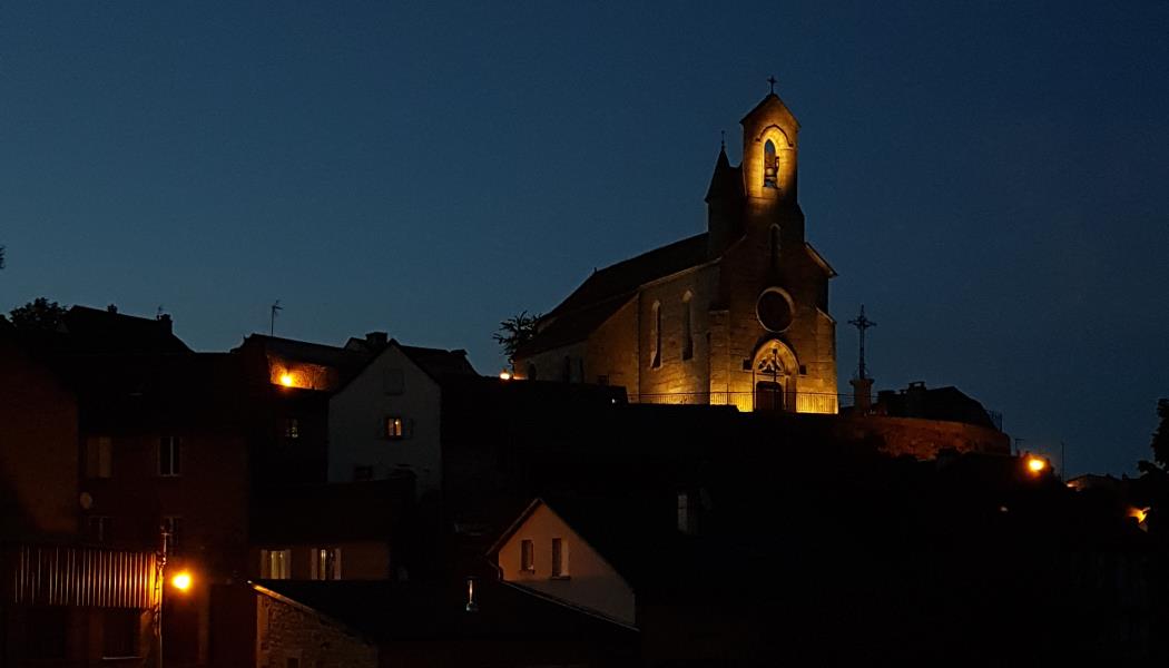 Éclairage nocturne église