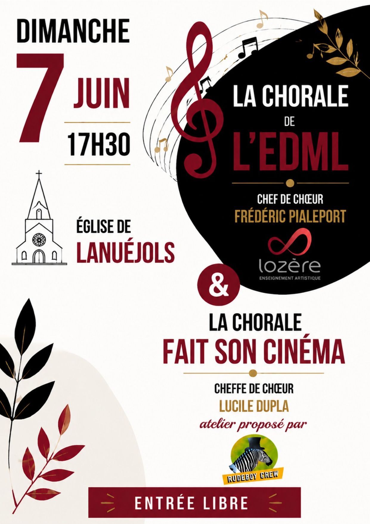 LA CHORALE DE L'EDML & LA CHORALE FAIT SON CINÉMA