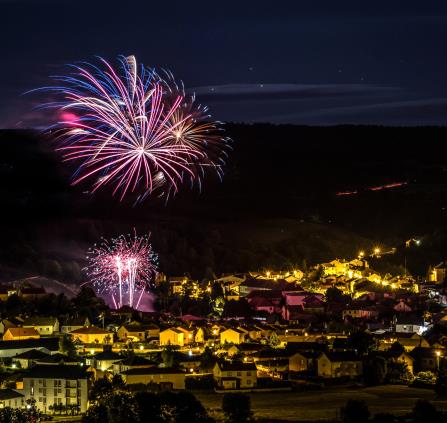 Langogne Feu d'artifice ©Olivier Serrano