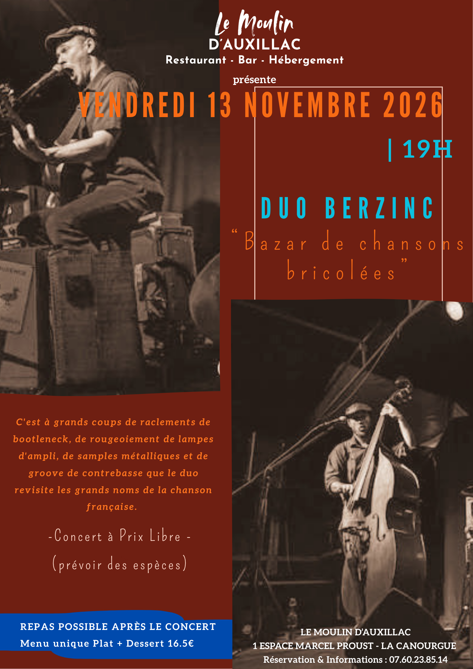 CONCERT AU MOULIN : 