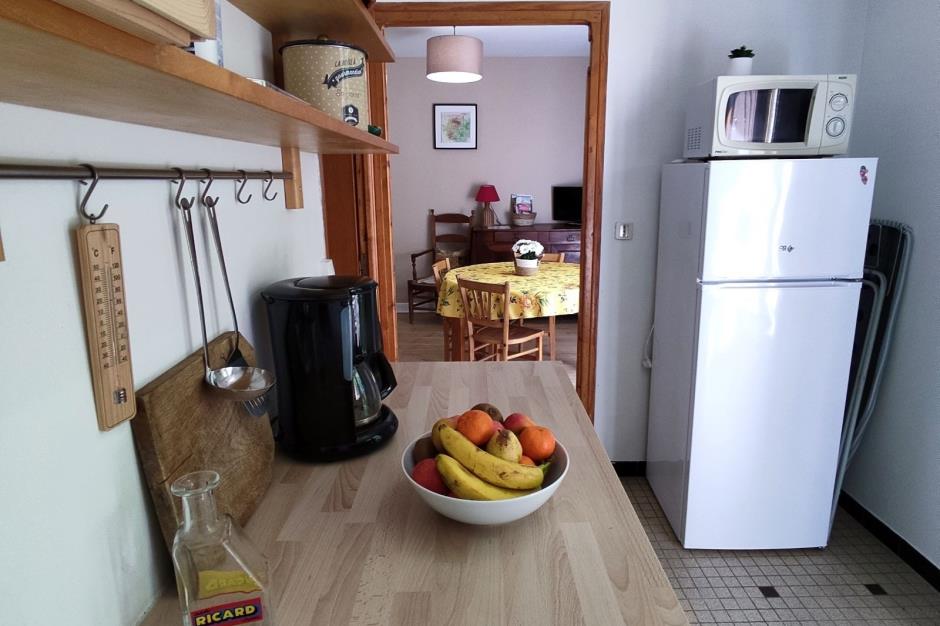 Maison Saury  Le balcon location gite Ispagnac cuisine 
