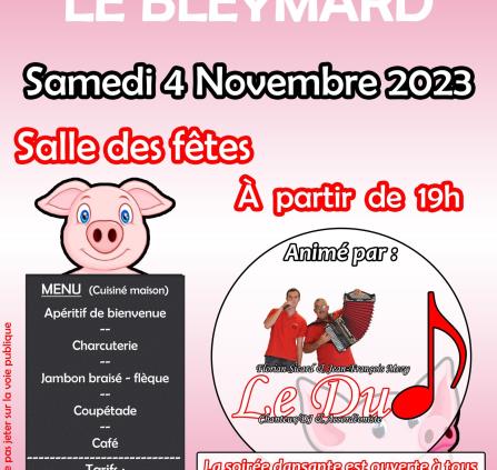 Novembre-4- soiree cochon le bleymard