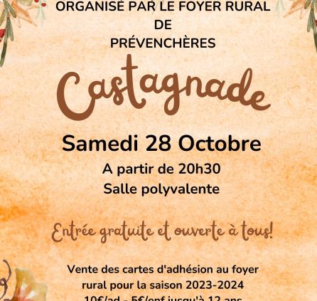 Octobre - 28 - Castagnade - Prévenchères