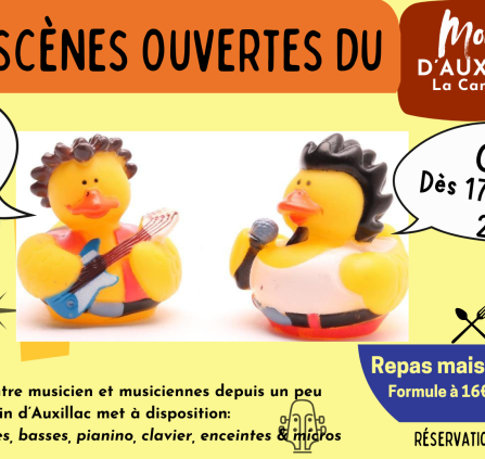 Les scènes ouvertes du vendredi 