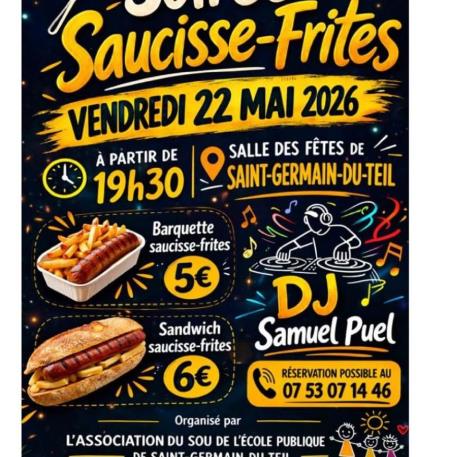 Soirée Saucisse frites 