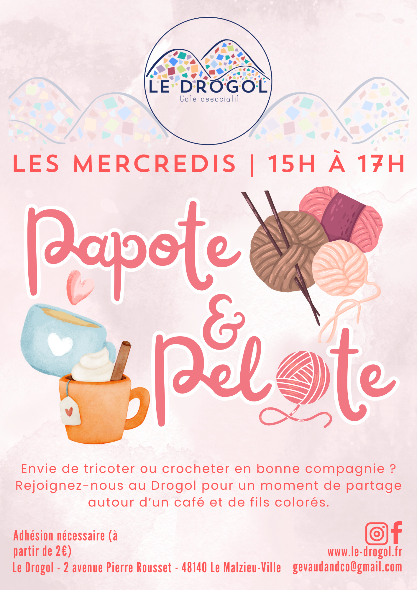 PAPOTE ET PELOTE - ATELIER CRÉATIF POUR ADULTES
