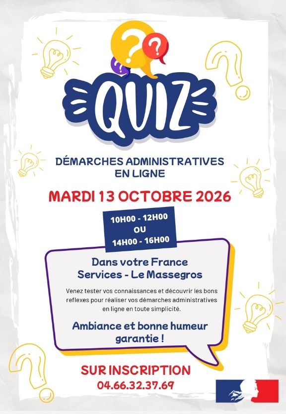 QUIZ - LES DEMARCHES ADMINISTRATIVES EN LIGNE