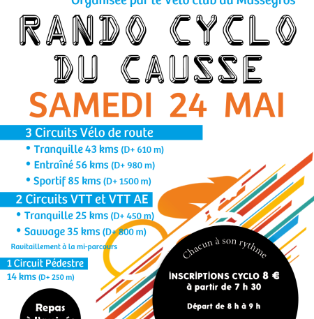 RANDO CYCLO DU CAUSSE 2025