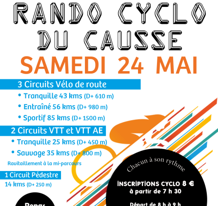 RANDO CYCLO DU CAUSSE 2025