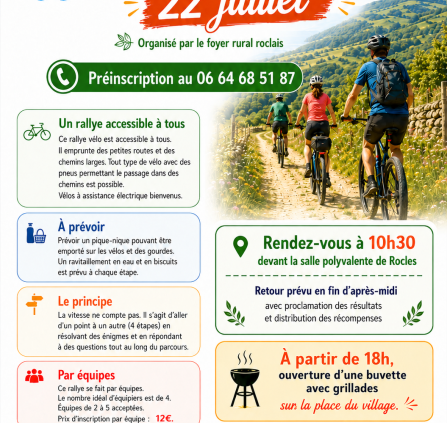 Rallye Vélo- Rocles 22-07