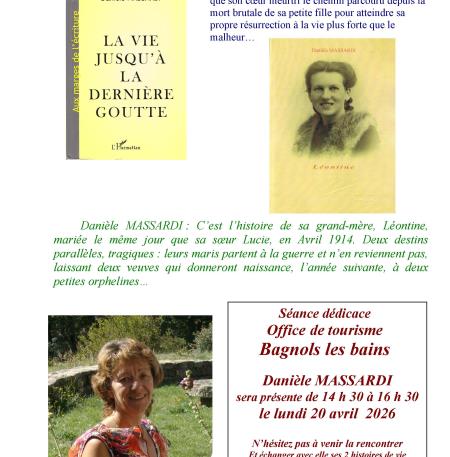 SEANCE DEDICACE OT BAGNOLS LES BAINS