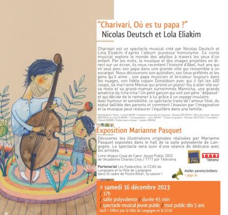 Saison Culturelle Langogne Charivari 16-12