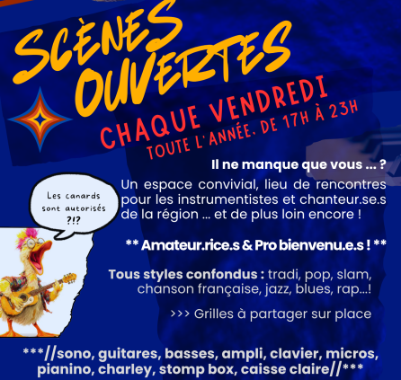 Les scènes ouvertes du vendredi 