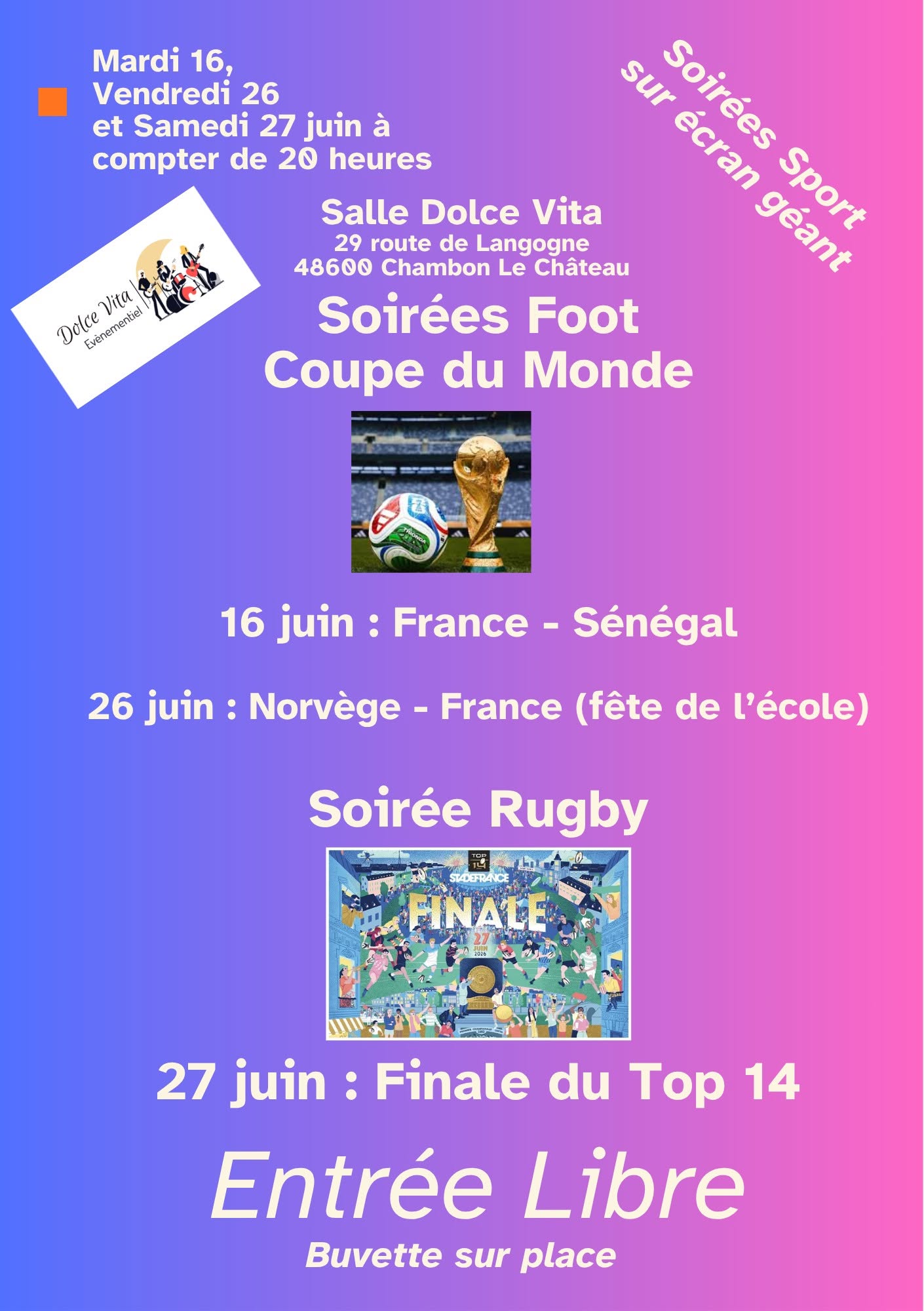 SOIRÉES SPORTS, Bel-Air-Val-d'Ance - photo 2