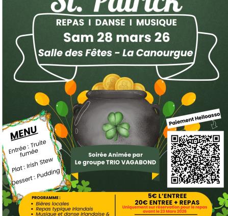 Soirée St Patrick La Canourgue