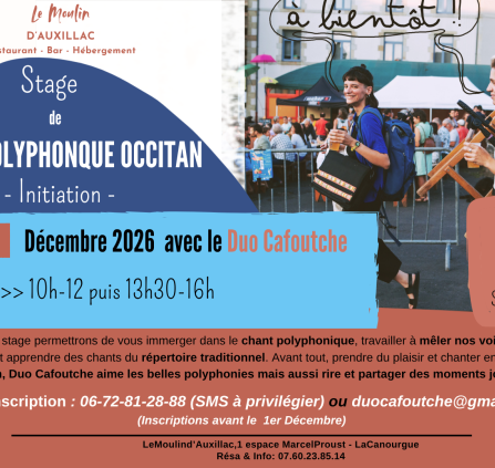 Stage d’initiation au CHANT POLYPHONQUE OCCITAN