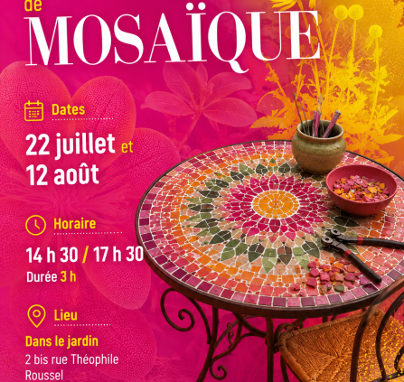 Stage mosaique FLORAC- Affiche