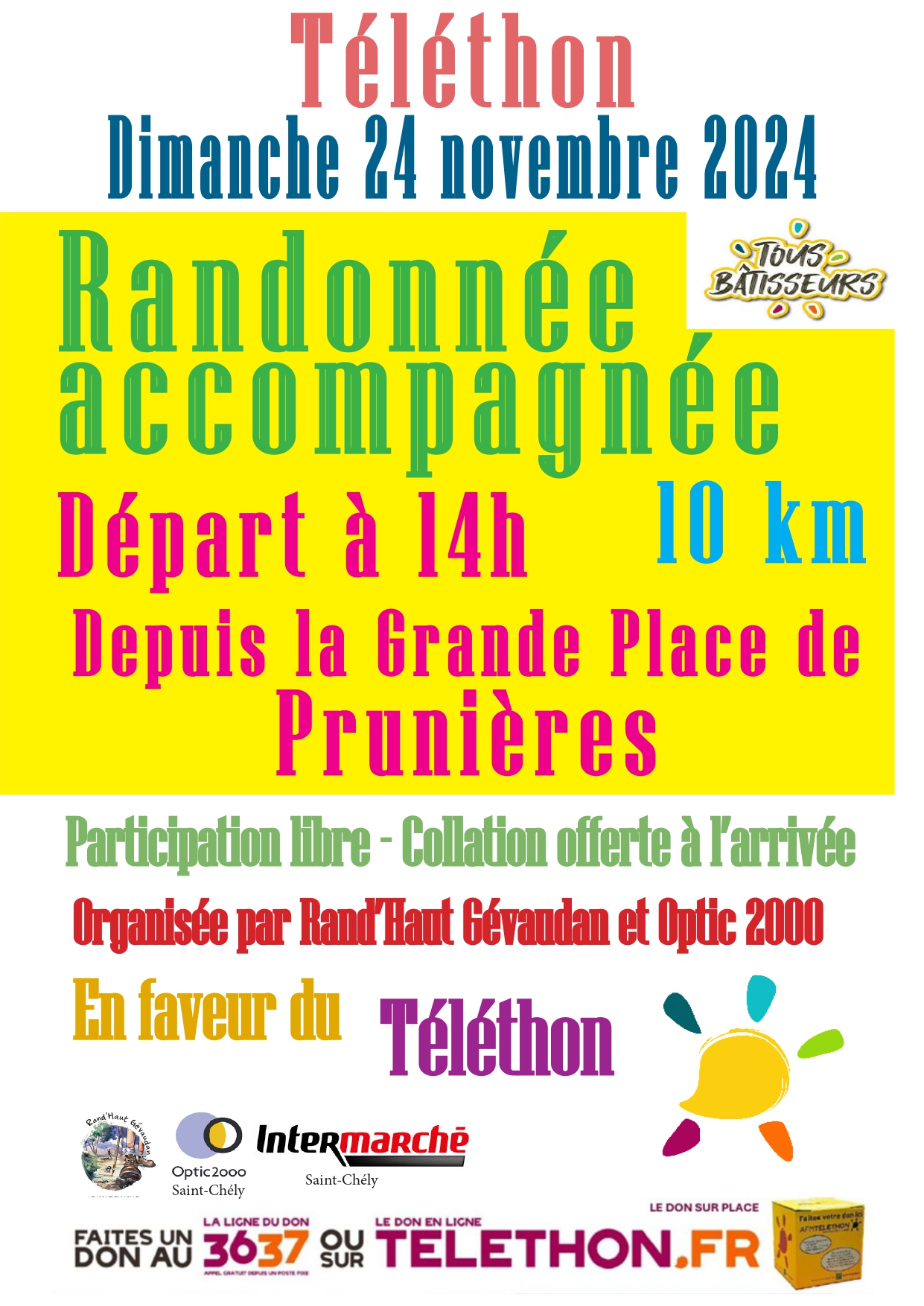 RANDONNÉE ACCOMPAGNÉE DU TÉLÉTHON (2/2)