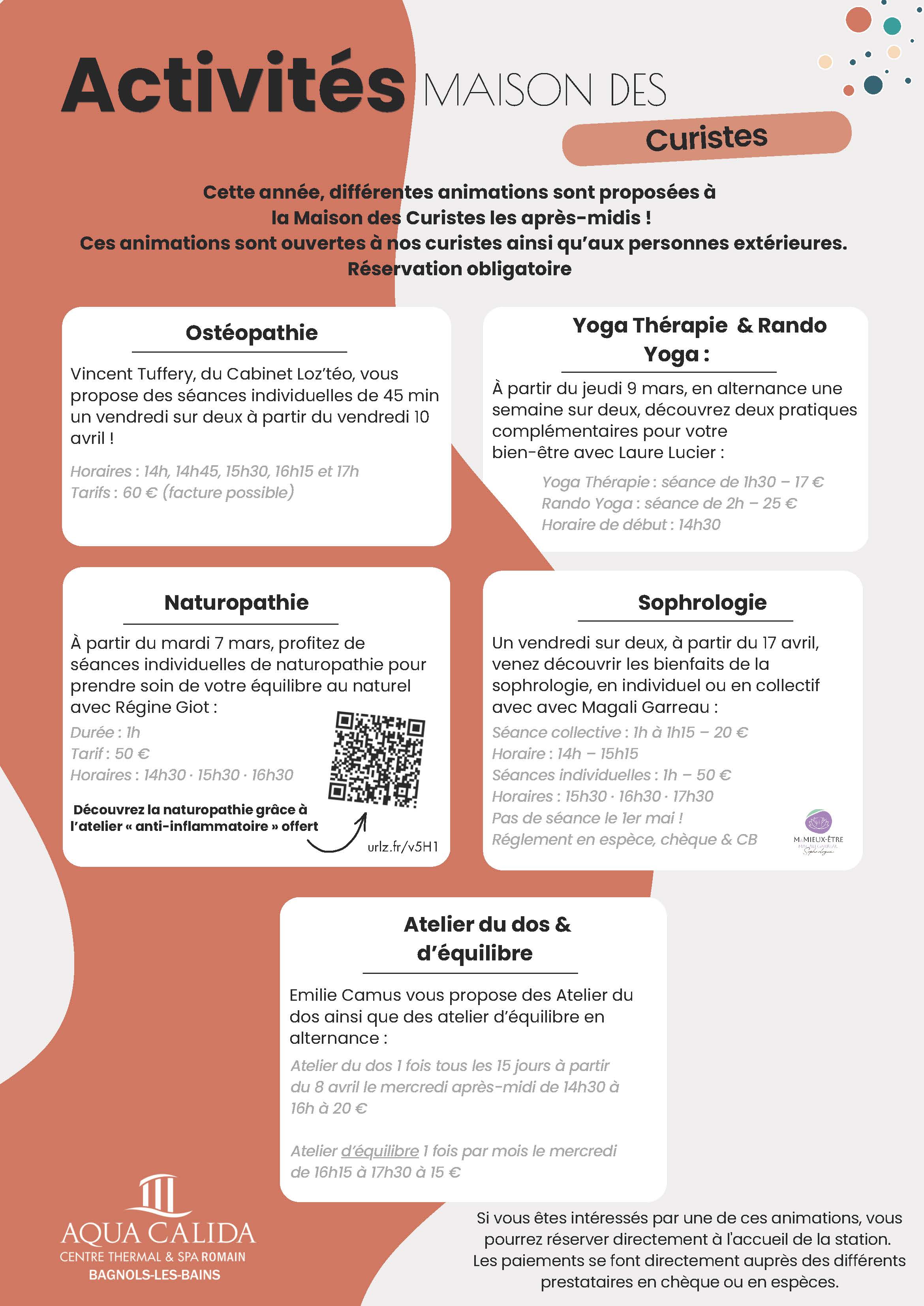 SÉANCE D'OSTÉOPATHIE