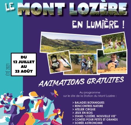 Affiche le Mont-Lozère en Lumière