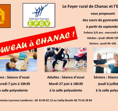Séance d'essai gymnastique