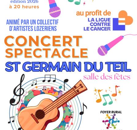 affiche concert au profit de la ligue
