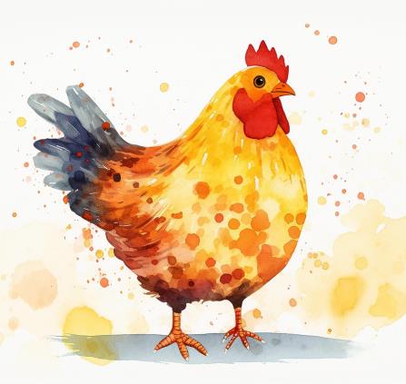 poule dessin