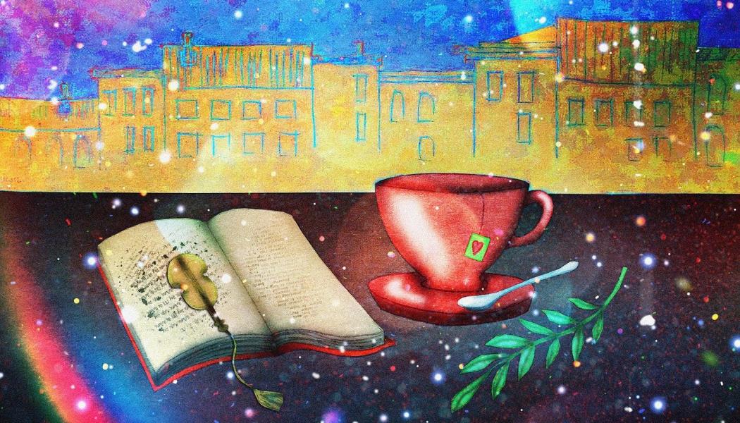 illustration livre thé