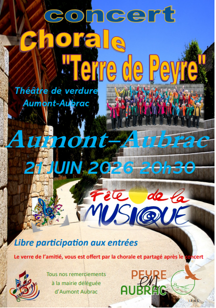 LA CHORALE TERRE DE PEYRE — visuel événement