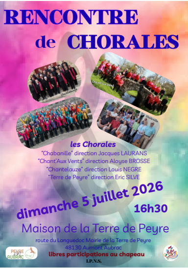 RENCONTRE DE CHORALES EN TERRE DE PEYRE