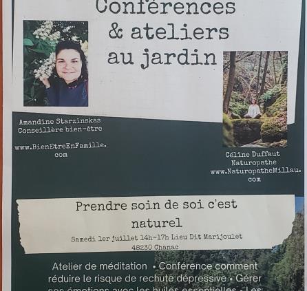Conférence et atelier au jardin