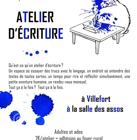 atelier écriture