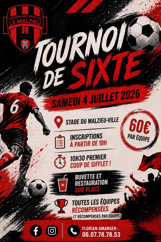 TOURNOI DE SIXTE, Le Malzieu-Ville