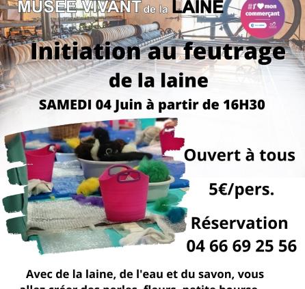 Atelier feutrage de la laine