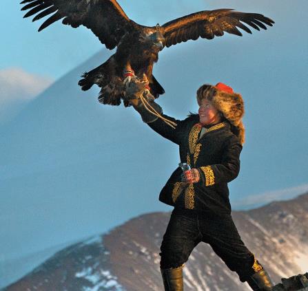 la jeune fille et son aigle