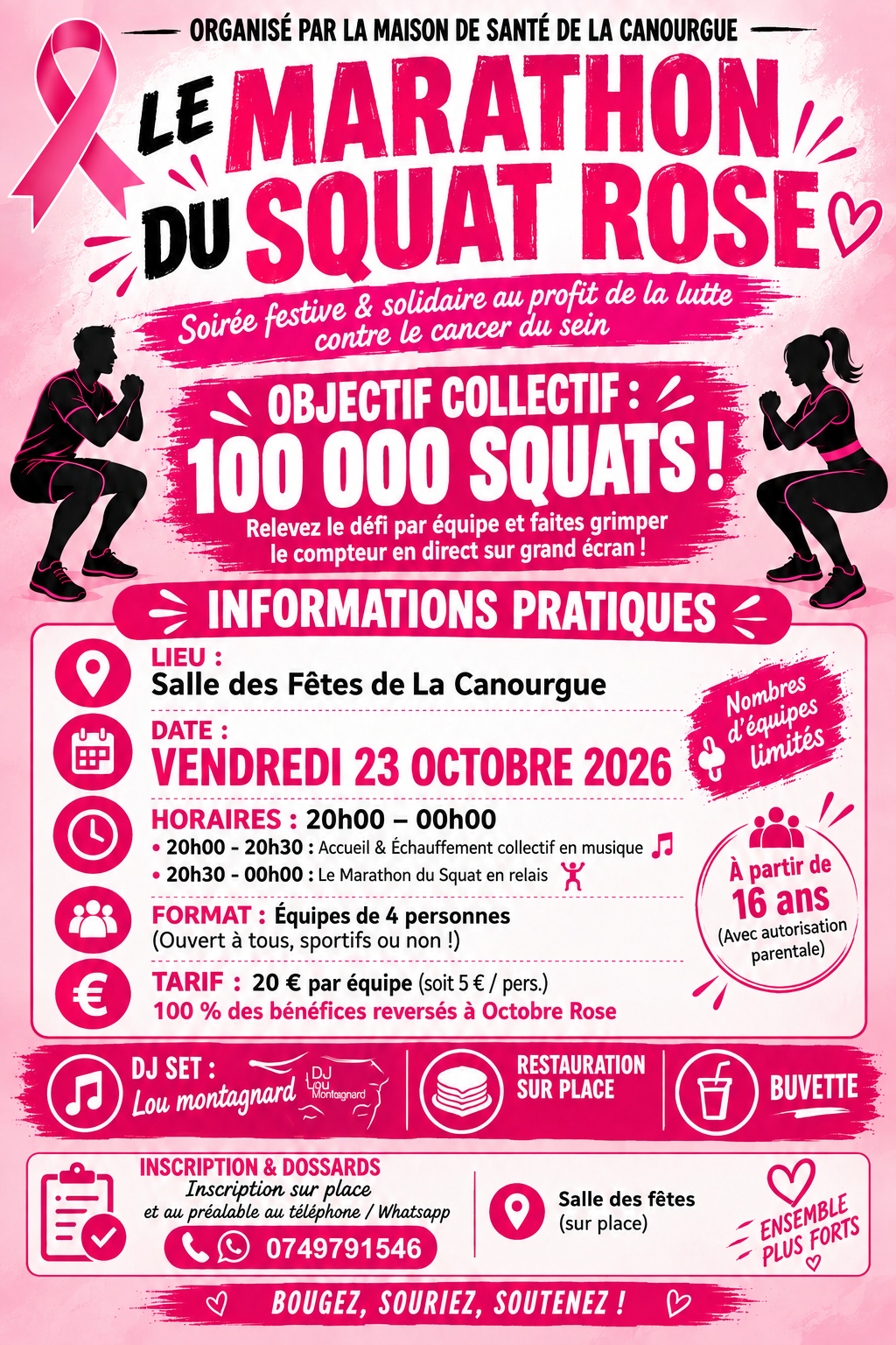 LE MARATHON DU SQUAT ROSE