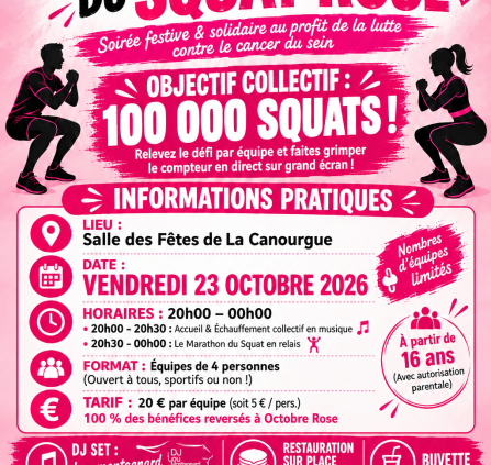 Marathon du squat rose
