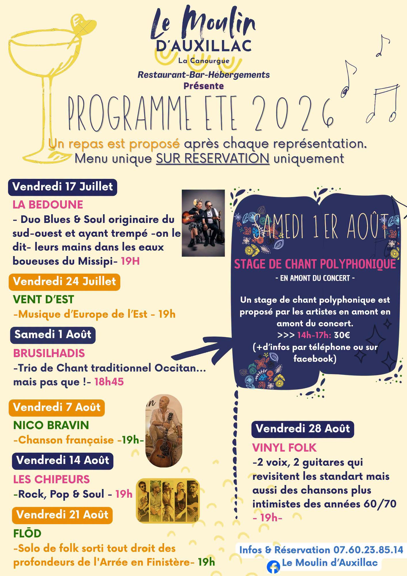 CONCERT AU MOULIN D'AUXILLAC : LES CHIPEURS