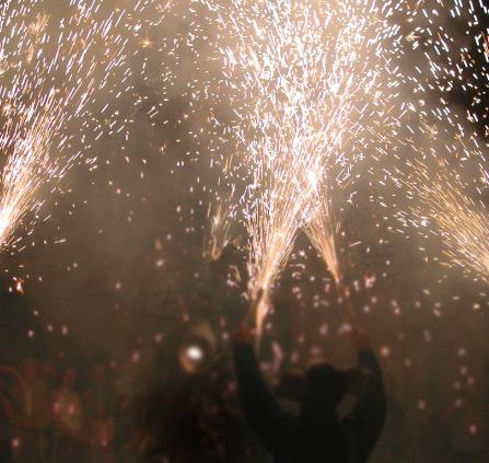 pyrotechnie, fete, mende, feu d'artifice, artifice