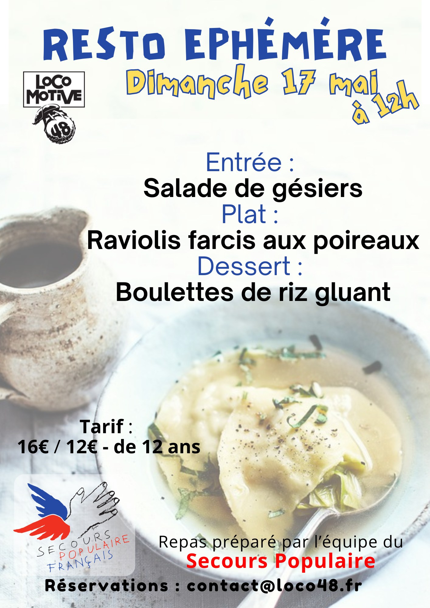 RESTAURANT ÉPHÉMÈRE DE LA LOCO AVEC LE SECOURS POP, Villefort - photo 2