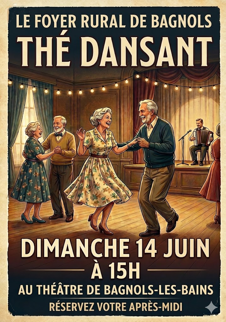 THÉ DANSANT — visuel événement