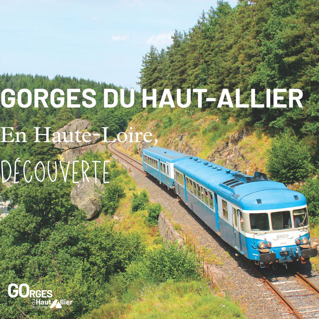 LES GORGES DE L'ALLIER À BORD DU TRAIN BLEU DU SUD