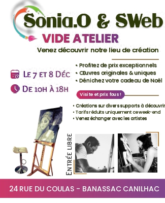 VIDE ATELIER DE SONIA O ET SWEB